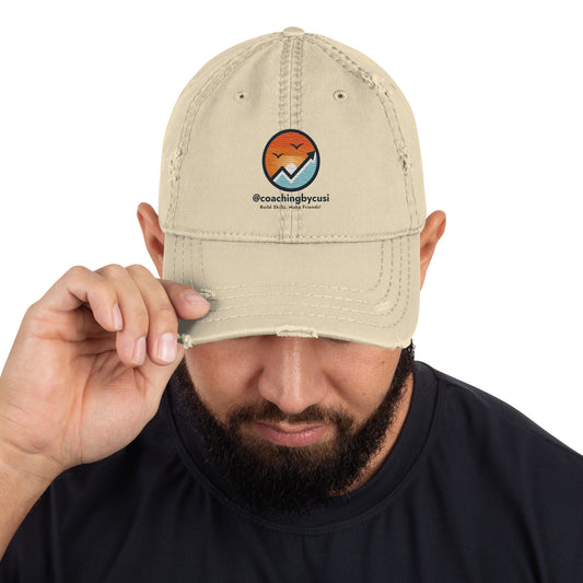 Coaching by Cusi Distressed Dad Hat